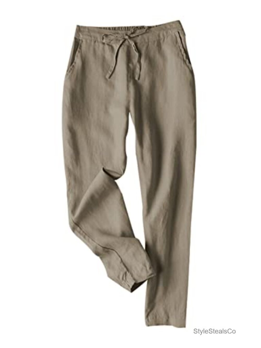 Tapered Linen Pants for Women Summer Casual Jogger